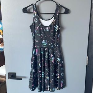 Blackmilk pastel planets skater dress with POCKETS